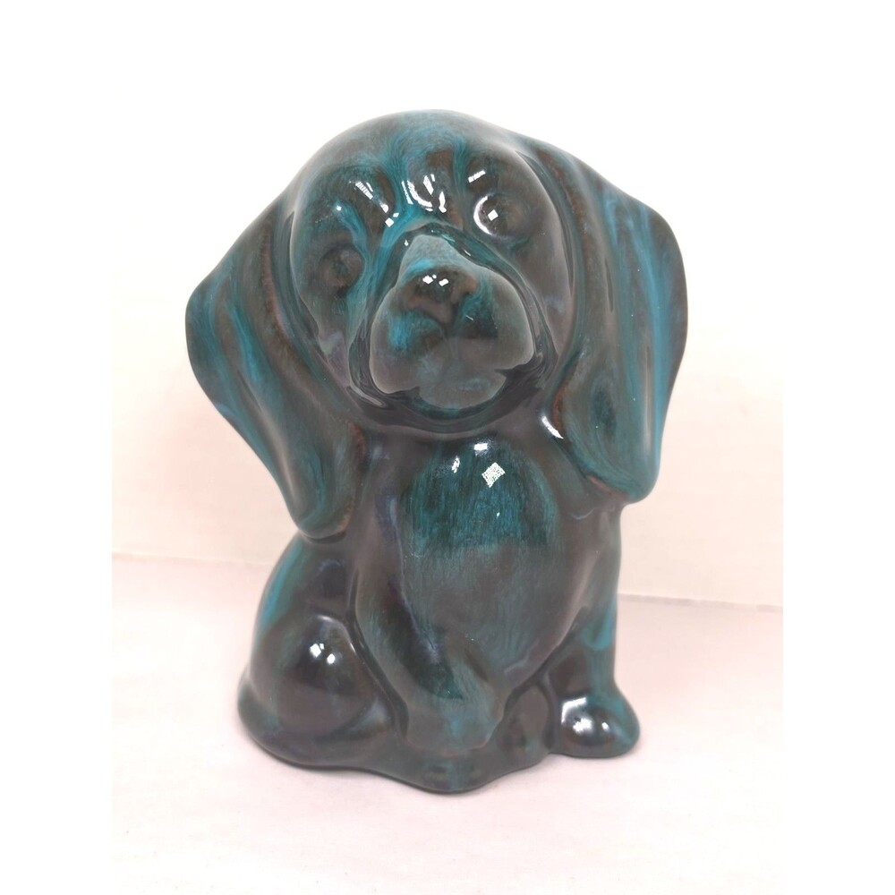 Blue Mountain Pottery Dog Spaniel Figurine Vintage 5"